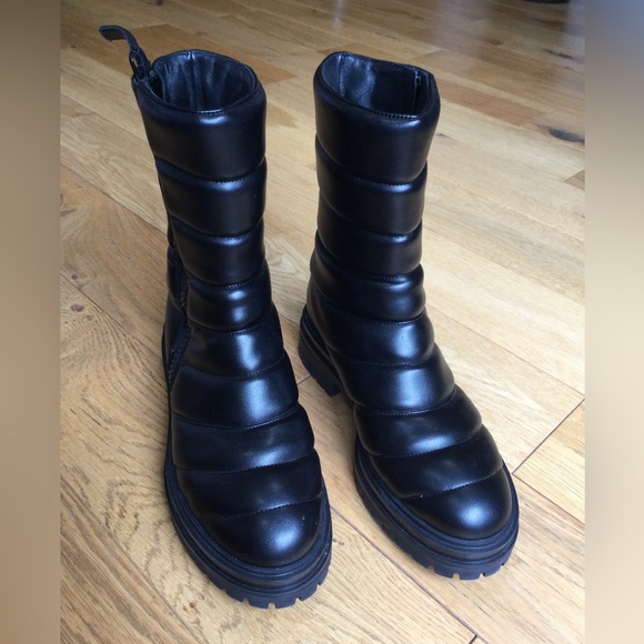 Gianvito Rossi Quilted combat boots - Picture 3 of 7